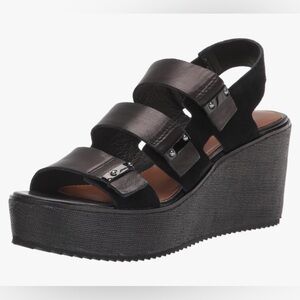 Women's Black Platform Sandals